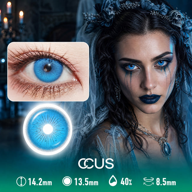 Nocturne Blue Halloween Contact Lenses