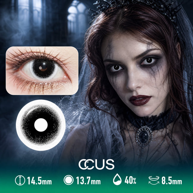 Black Black Halloween Contact Lenses