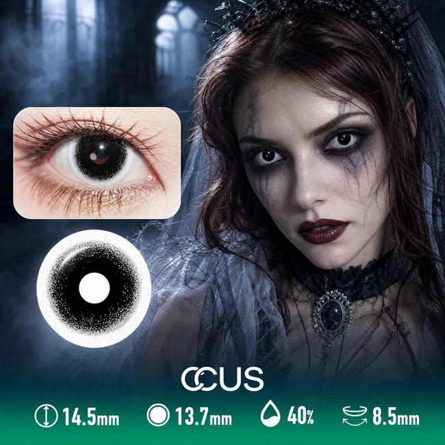 Black Black Halloween Contact Lenses