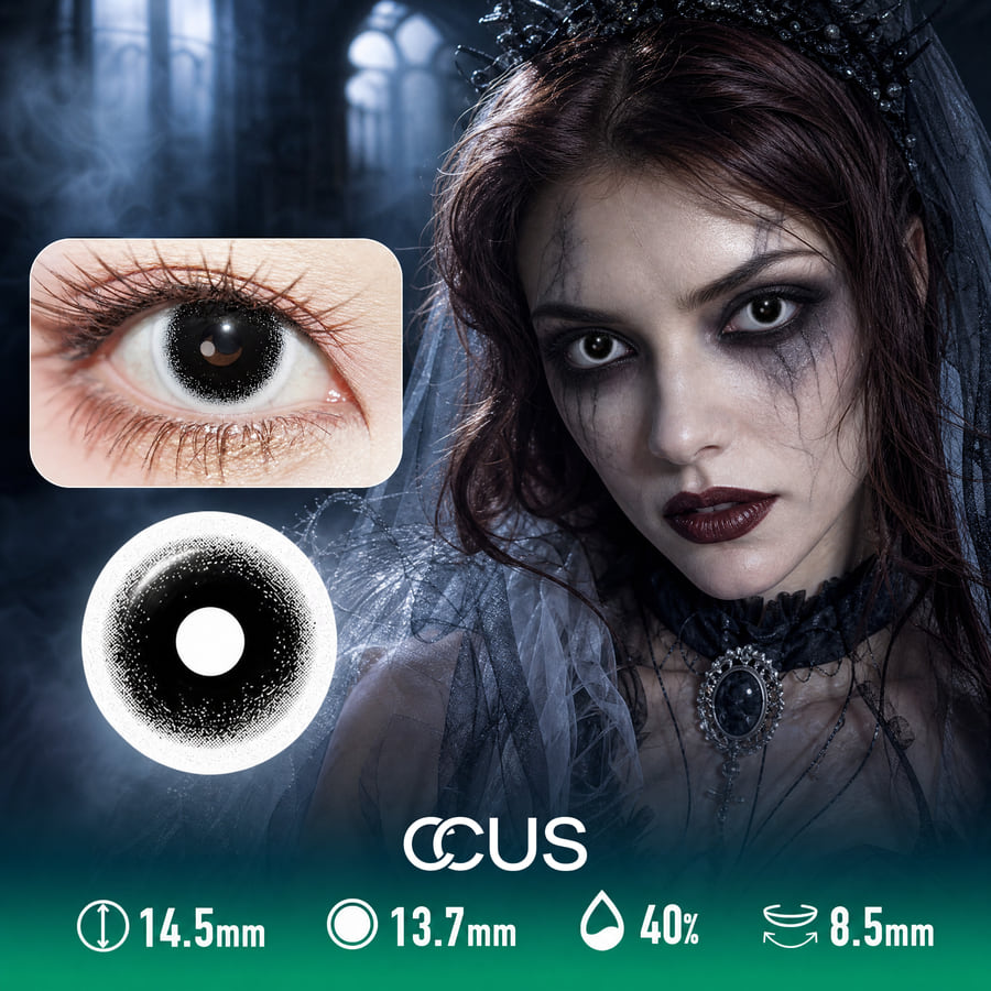 Black Black Halloween Contact Lenses