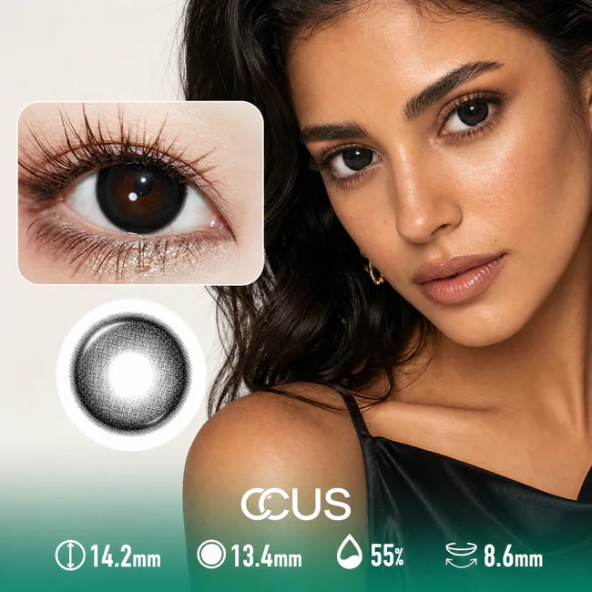 Snow Lily Black Contact Lenses