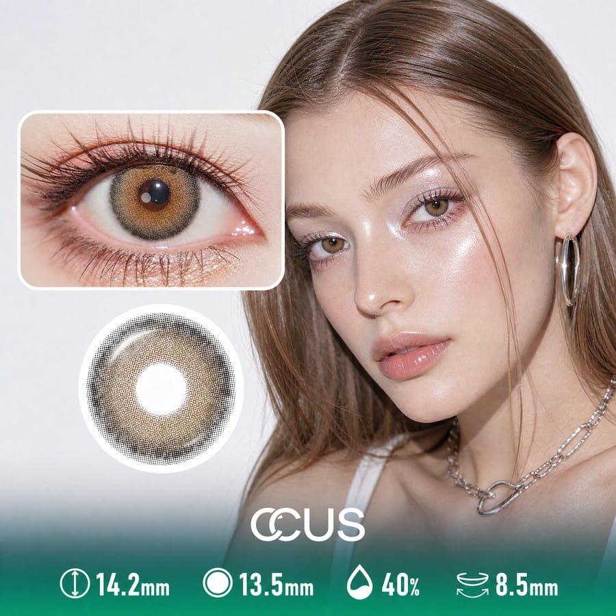 Honey Light Brown Contact Lenses - Ccus Eyewear · Premium Colored Contacts Honey Light Brown Contact Lenses