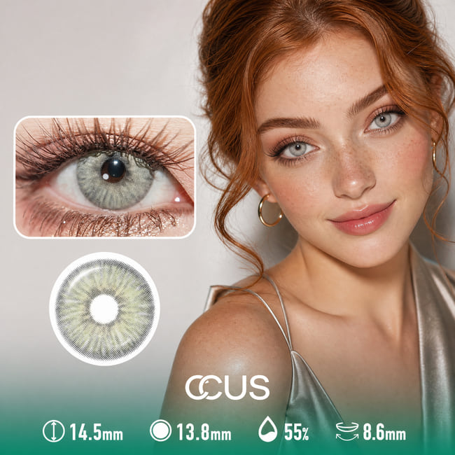 Opaline Smoke Grey Contact Lenses