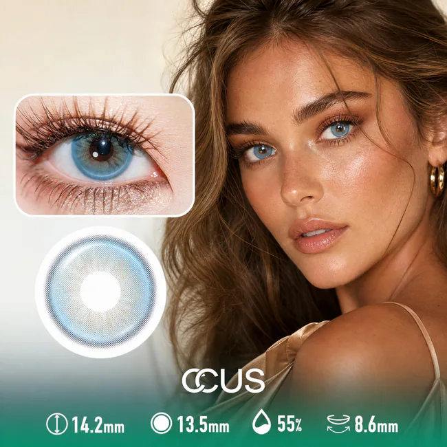 Glacier Azure Blue Contact Lenses