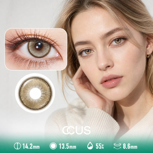 Moon Opal Caramel Brown Contact Lenses