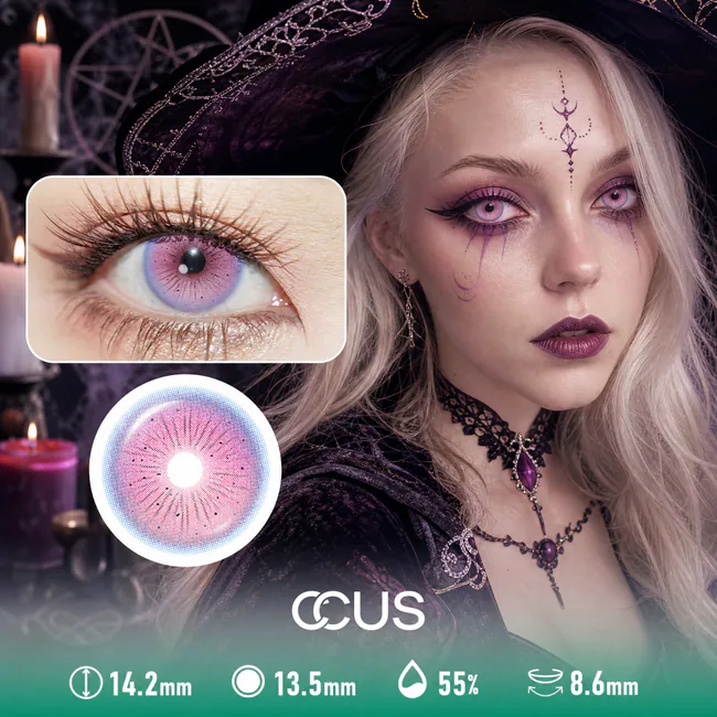 Purple Pink Halloween Contact Lenses