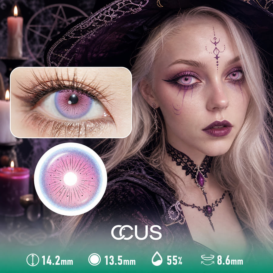 Purple Pink Halloween Contact Lenses