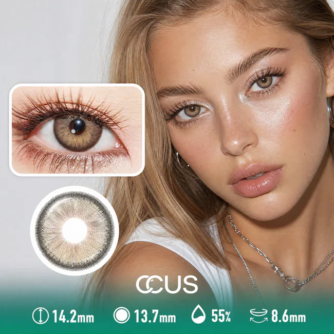 Chrome Gloss Cocoa Brown Contact Lenses