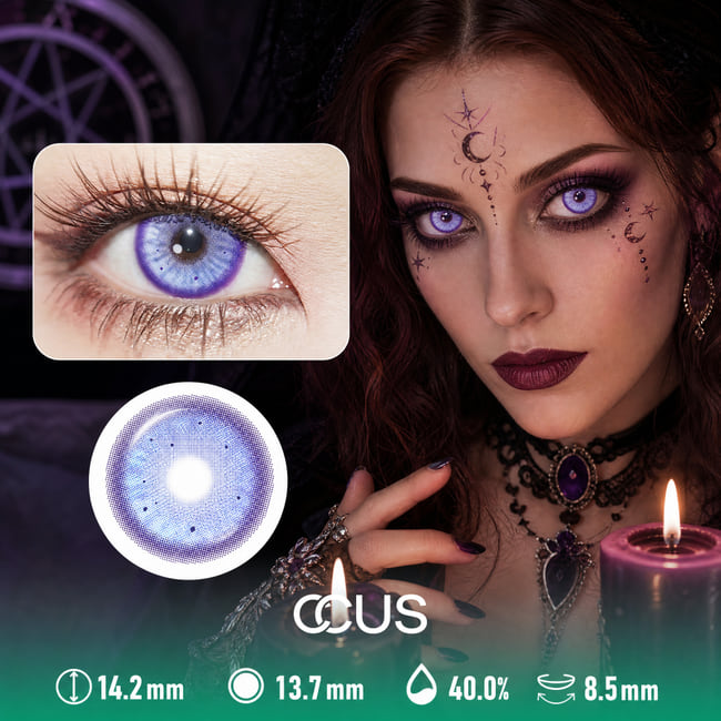 Oslo Dusk Purple Contact Lenses