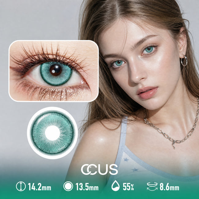 Satin Tidepool Aqua Contact Lenses