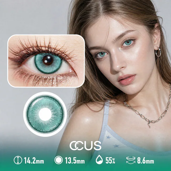 Satin Tidepool Aqua Contact Lenses