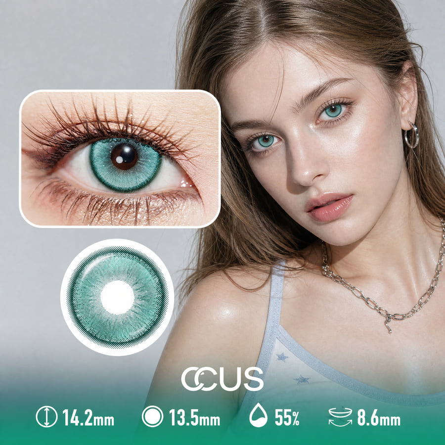 Satin Tidepool Aqua Contact Lenses - Ccus Eyewear · Premium Colored Contacts Satin Tidepool Aqua Contact Lenses