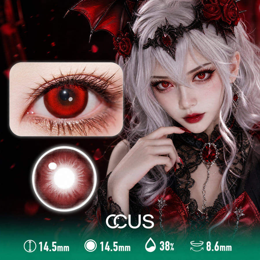 Mystic Red Contact Lenses