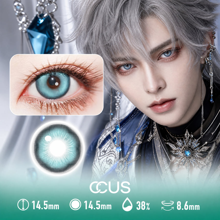 Eva : Asuka Langley Sohryu Cosplay Contact Lenses - Ccus Eyewear · Premium Colored Contacts Enchanted Blue Contact Lenses