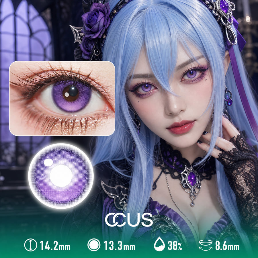 Obsidian Purple Contact Lenses