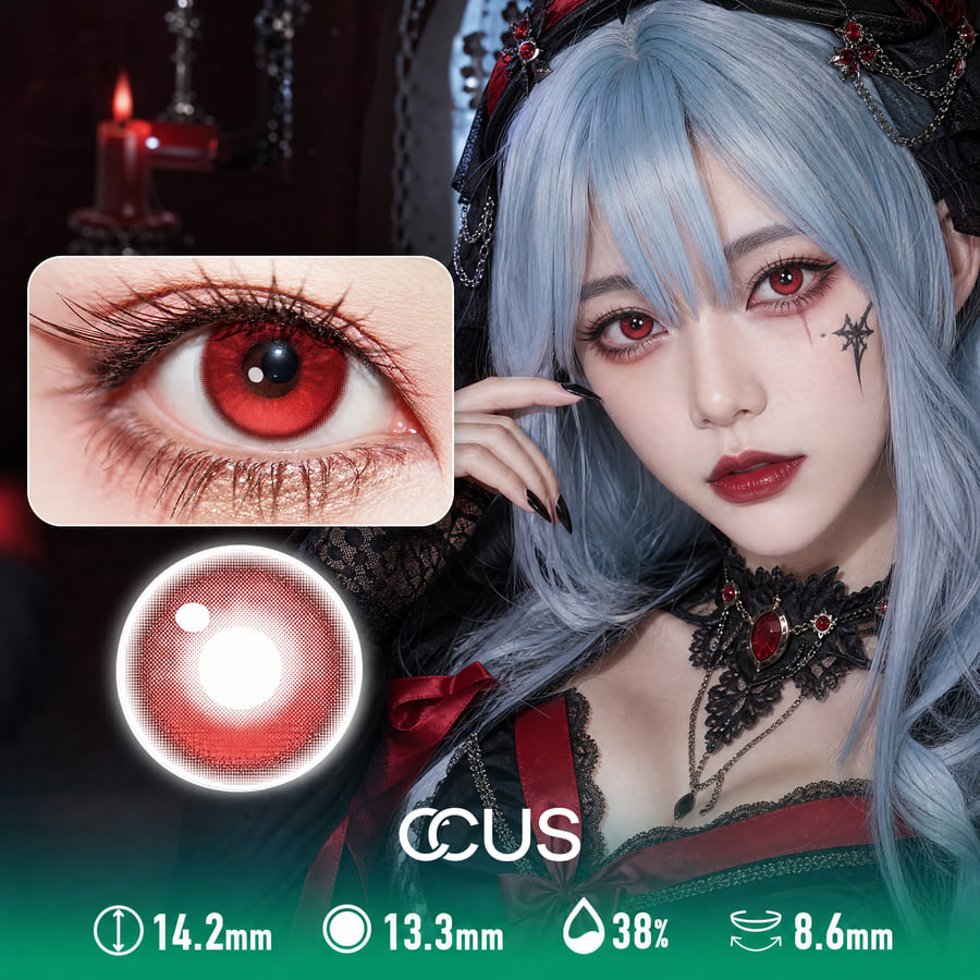 Obsidian Red Contact Lenses
