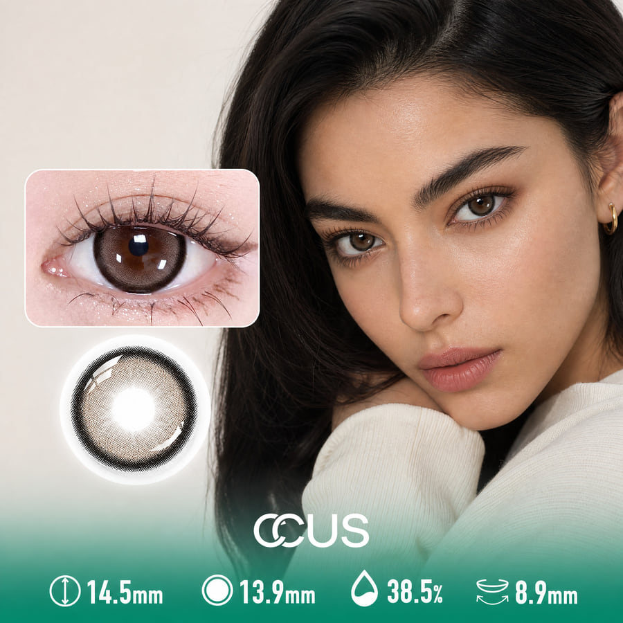 Gentle Autumn Brown Contact Lenses
