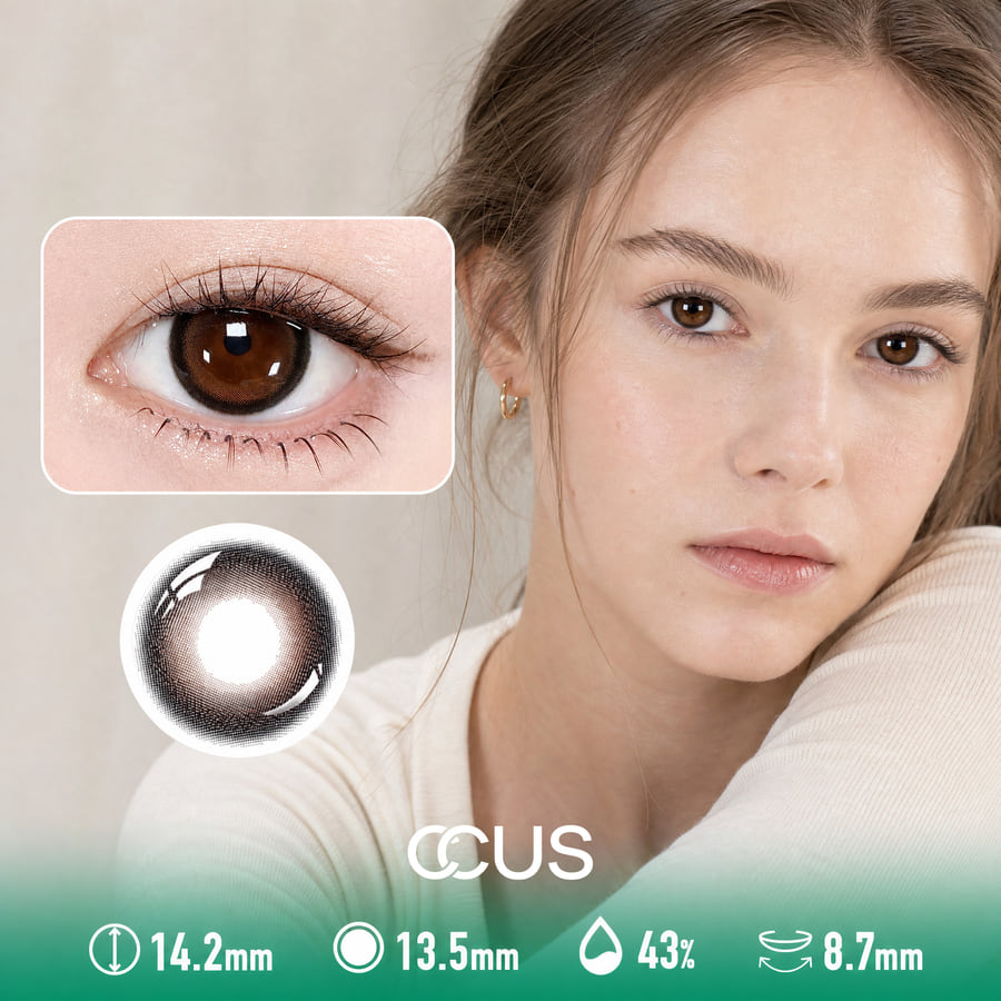 Hushed Hazel Brown Contact Lenses - Ccus Eyewear · Premium Colored Contacts Hushed Hazel Brown Contact Lenses