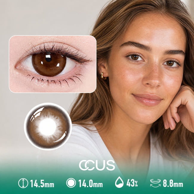Radiant Comet Brown Contact Lenses