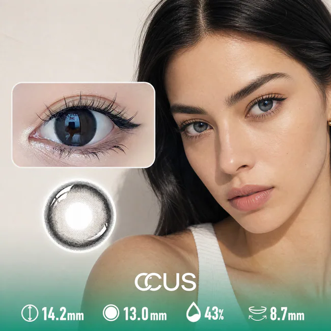 Summer Orchid Cloud Grey Contact Lenses