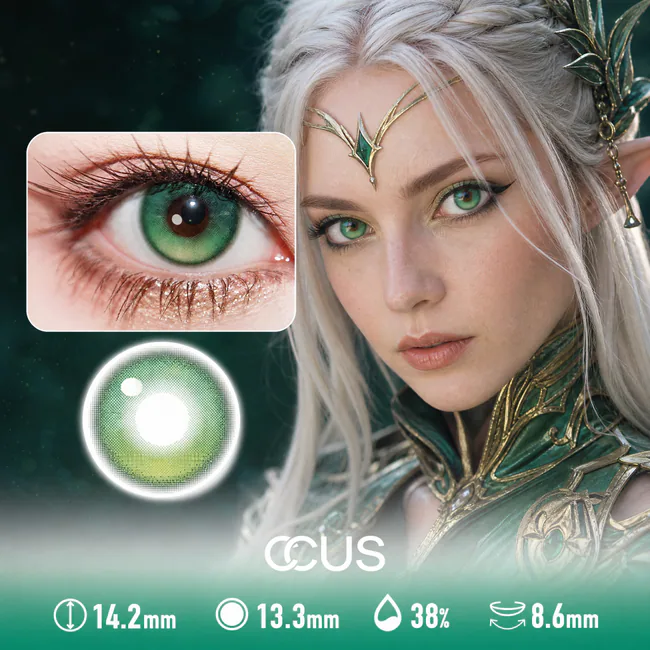 Obsidian Green Contact Lenses