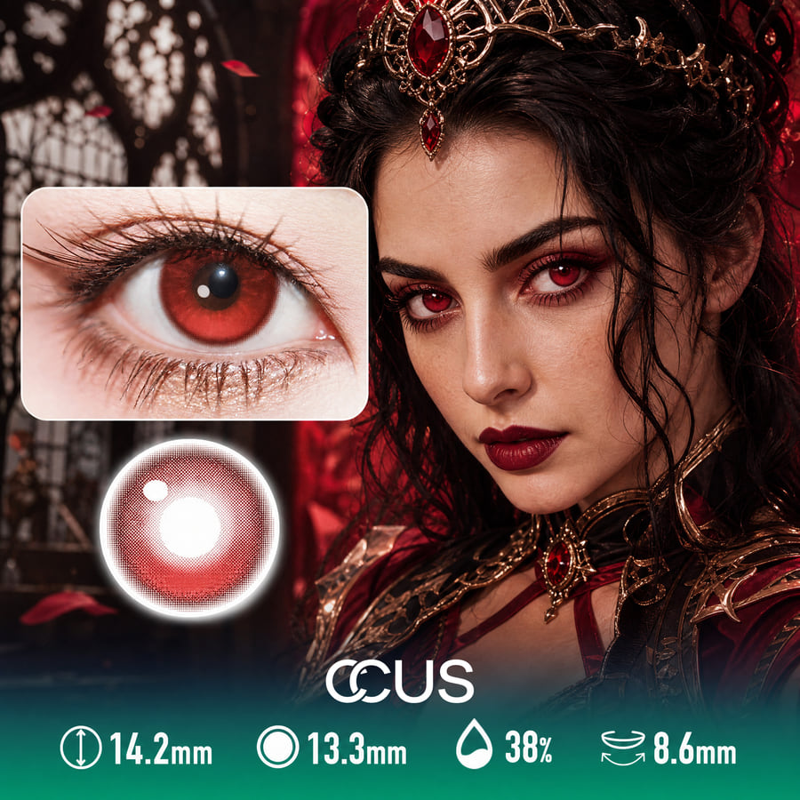 Obsidian Red Contact Lenses
