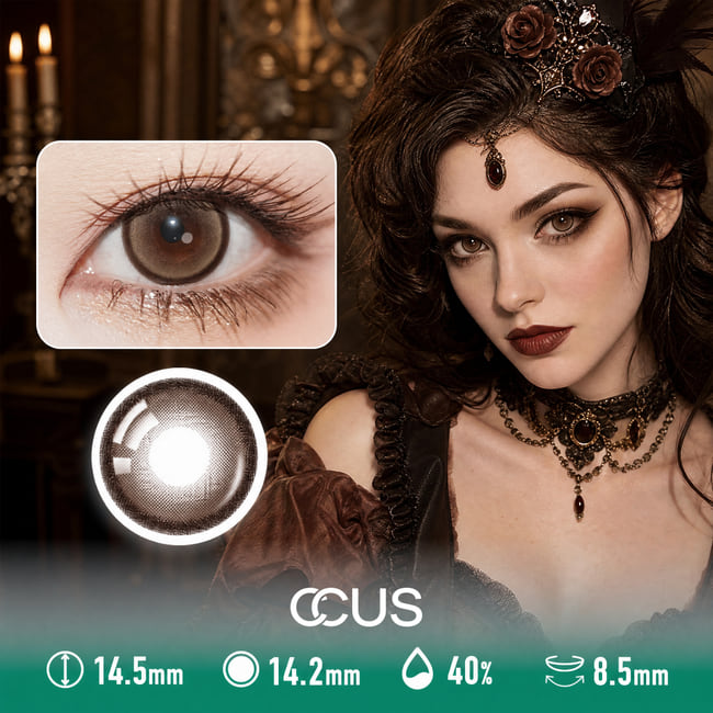 Phantom Nightmare Brown Contact Lenses