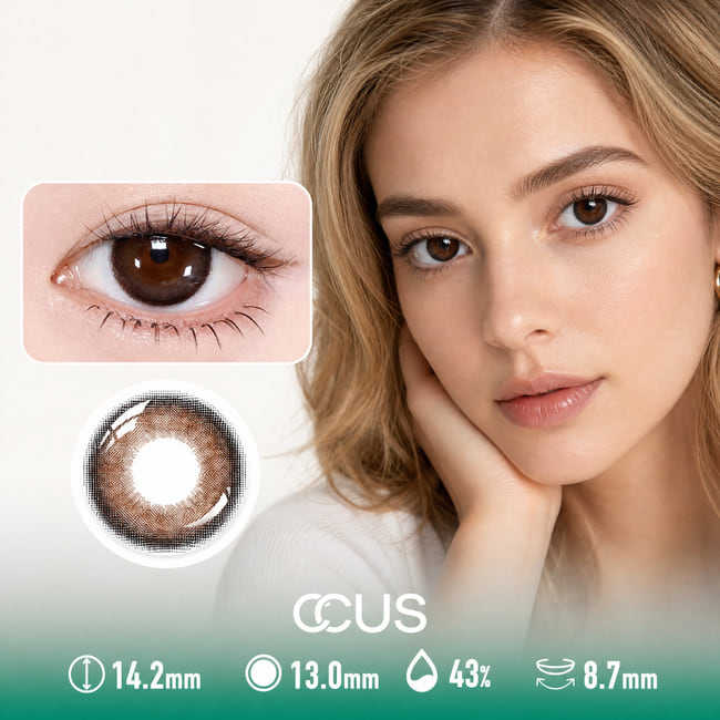 Soft Morning Cocoa Brown Contact Lenses