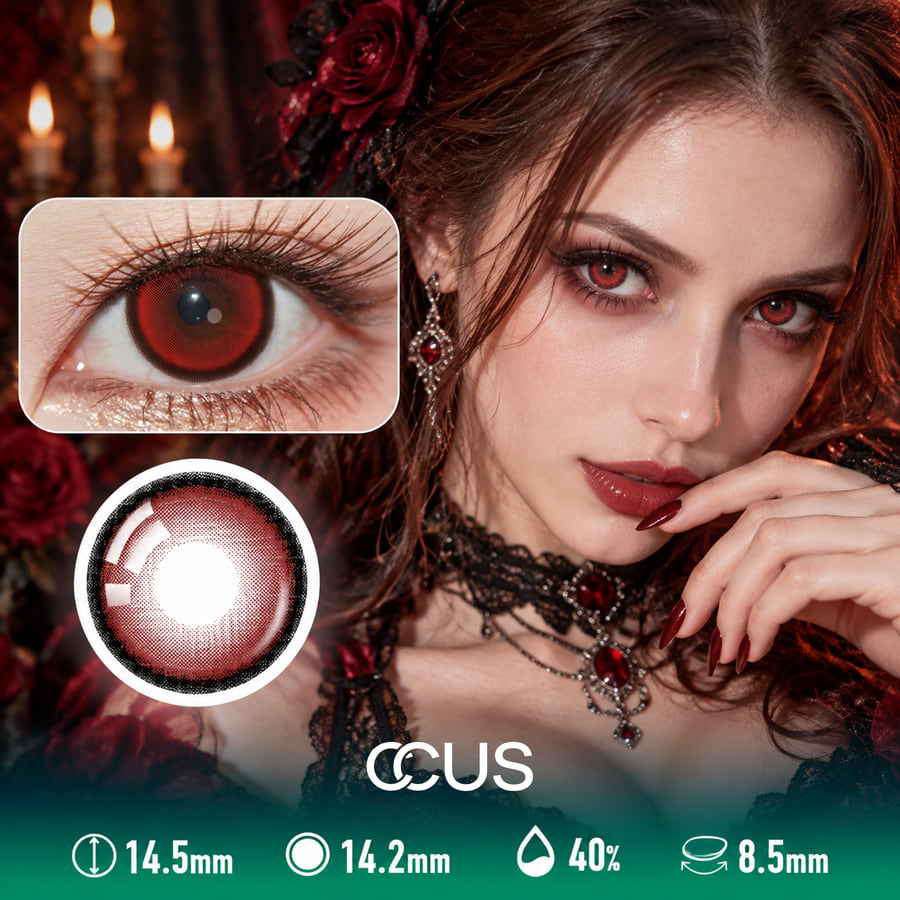 Phantom Nightmare Red Contact Lenses - Ccus Eyewear · Premium Colored Contacts Phantom Nightmare Red Contact Lenses