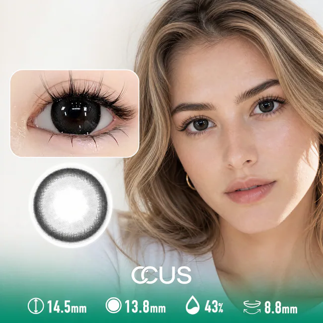 Glass Equinox Silver Contact Lenses