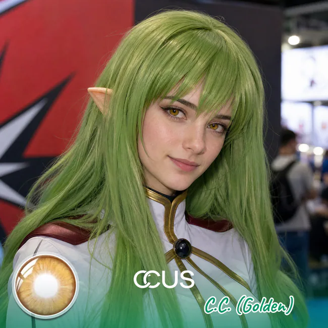 C.C. (Golden) Cosplay Contact Lenses | CCUS Eyewear