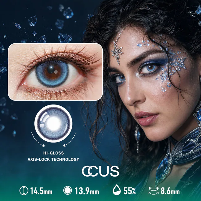 Peony Rain Blue Contact Lenses