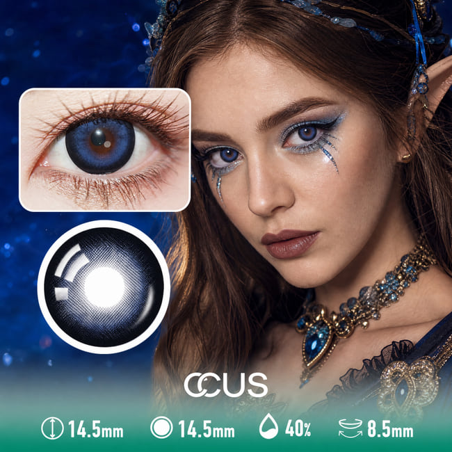 Snow Oracle Misty Blue Contact Lenses