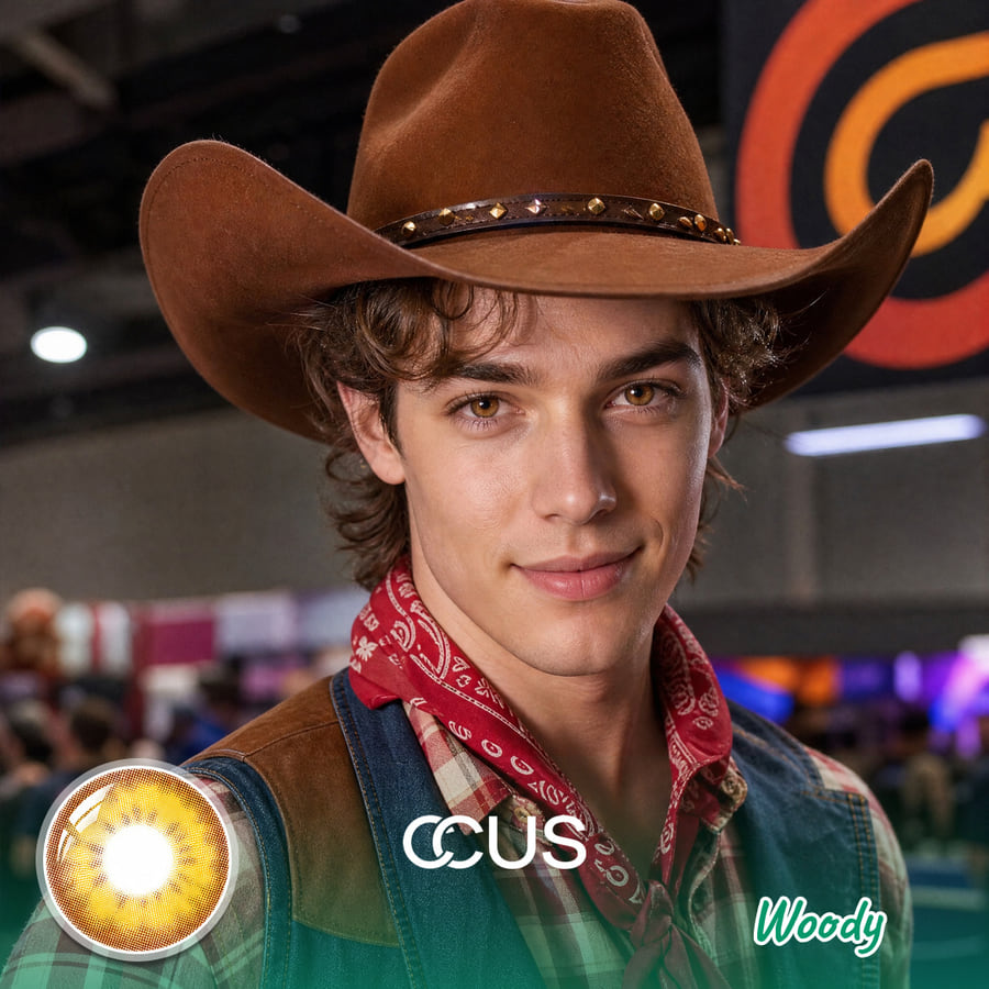Toy Story: Woody Cosplay Brown Contact Lenses - Ccus Eyewear · Premium Colored Contacts Woody Cosplay Contacts | Ccus Eyewear