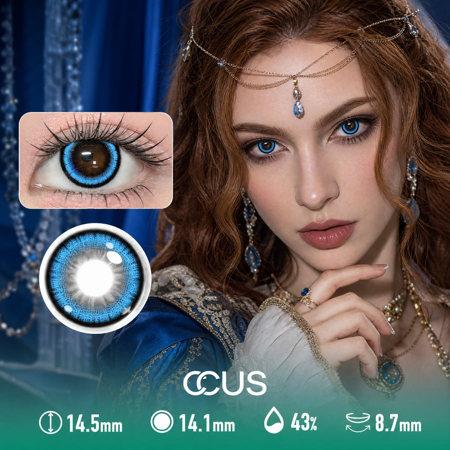 Nebula Blue Contact Lenses
