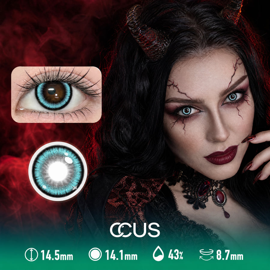 Eclipse Aqua Contact Lenses - Ccus Eyewear · Premium Colored Contacts Eclipse Aqua Contact Lenses