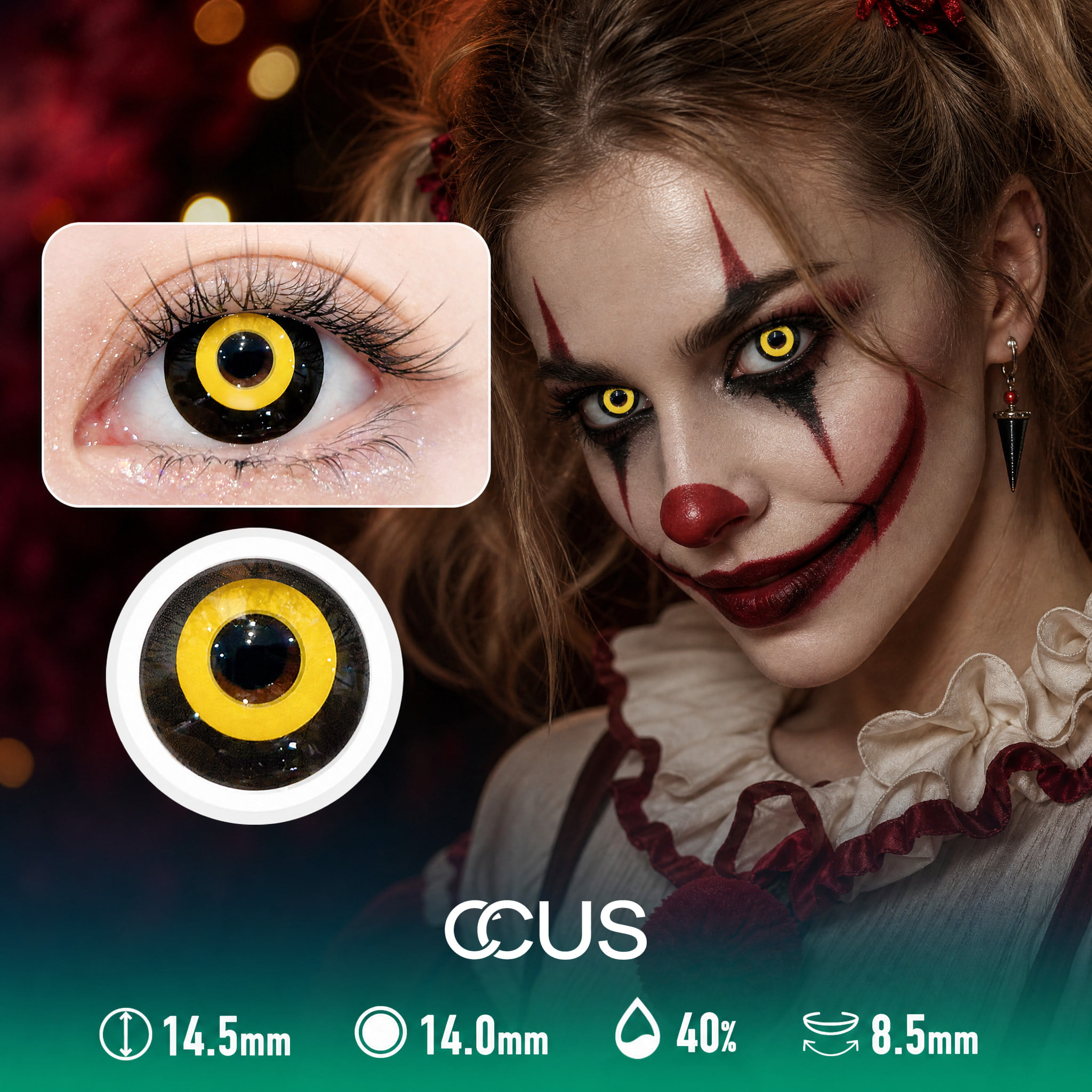 Yumeno Kyusaku Joker Cosplay Contact Lenses