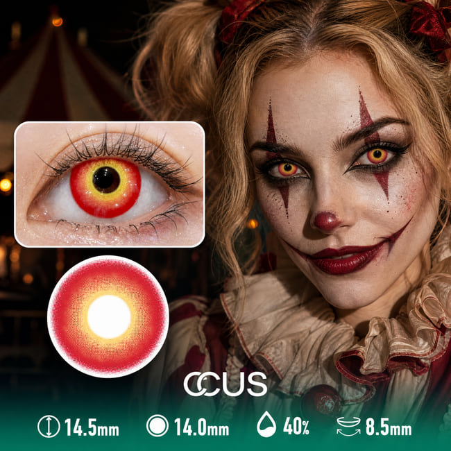Haunted Red Halloween Contact Lenses