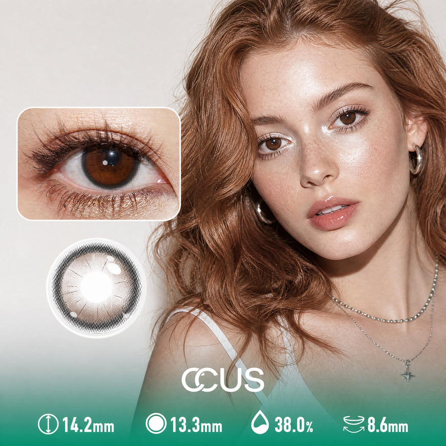 Venice Mist Mocha Brown Contact Lenses