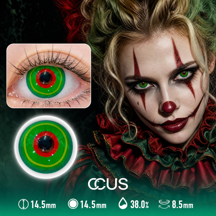 Gothic Green Halloween Contact Lenses - Ccus Eyewear · Premium Colored Contacts Gothic Green Halloween Contact Lenses