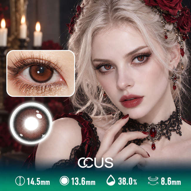 Nebula Red Contact Lenses