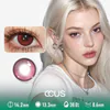 Static Blush Dusty Rose Pink Contact Lenses