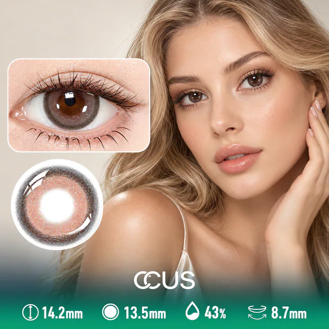 Gala Satin Honey Brown Contact Lenses