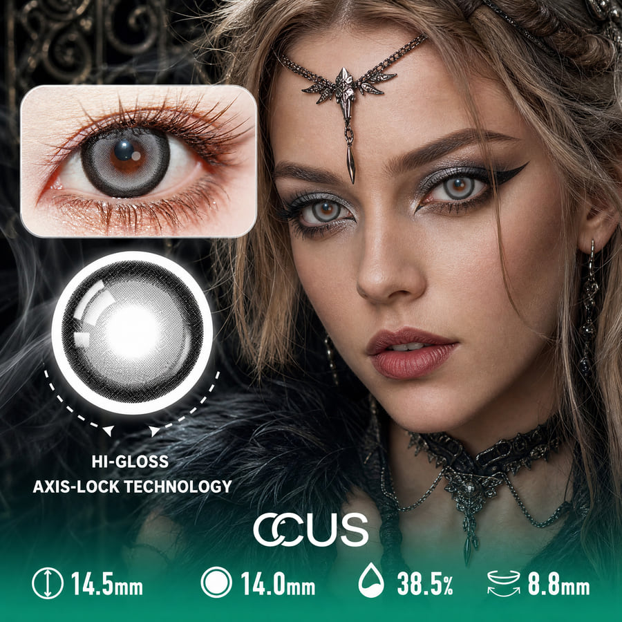 Nocturne Rim Grey Contact Lenses