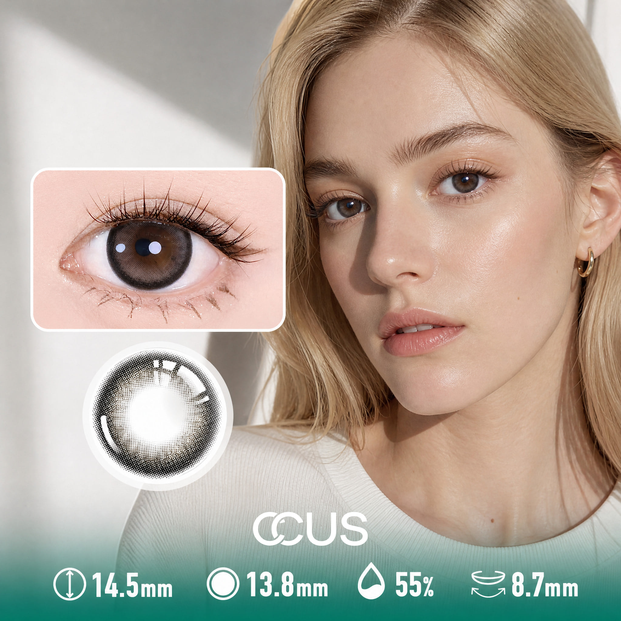 Tea Garden Brown Contact Lenses - Ccus Eyewear · Premium Colored Contacts Tea Garden Brown Contact Lenses