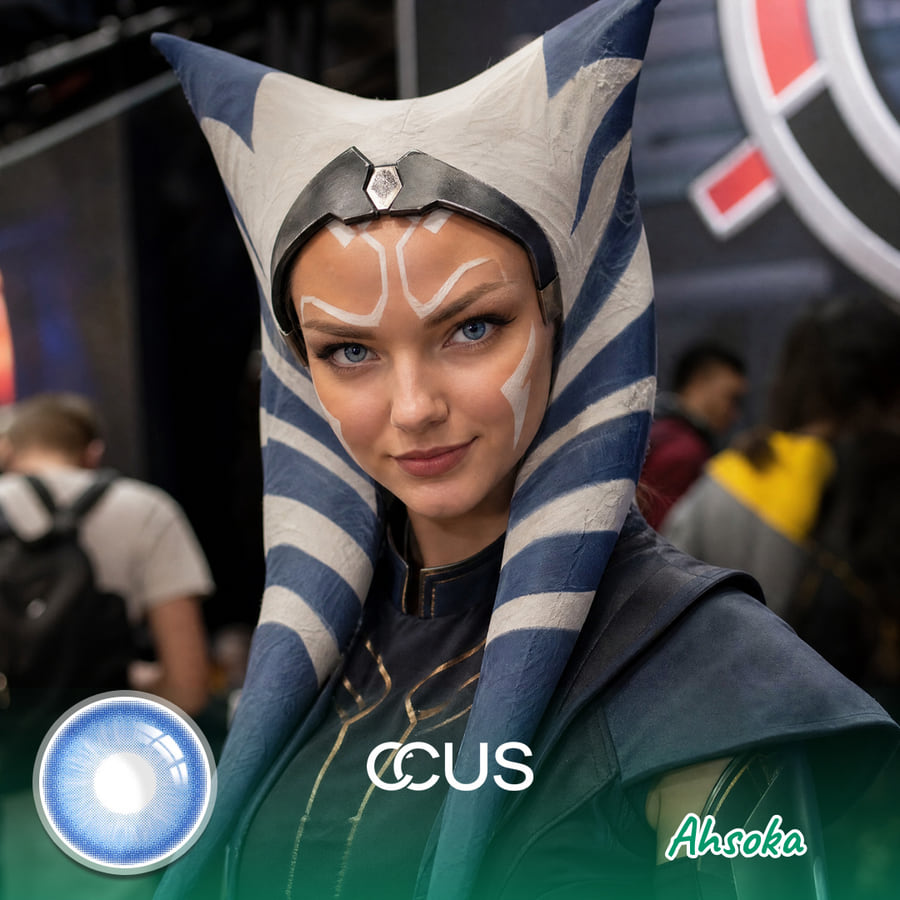 Star Wars : Ahsoka Cosplay Contact Lenses - Ccus Eyewear · Premium Colored Contacts Ahsoka Cosplay Contacts | Ccus Eyewear
