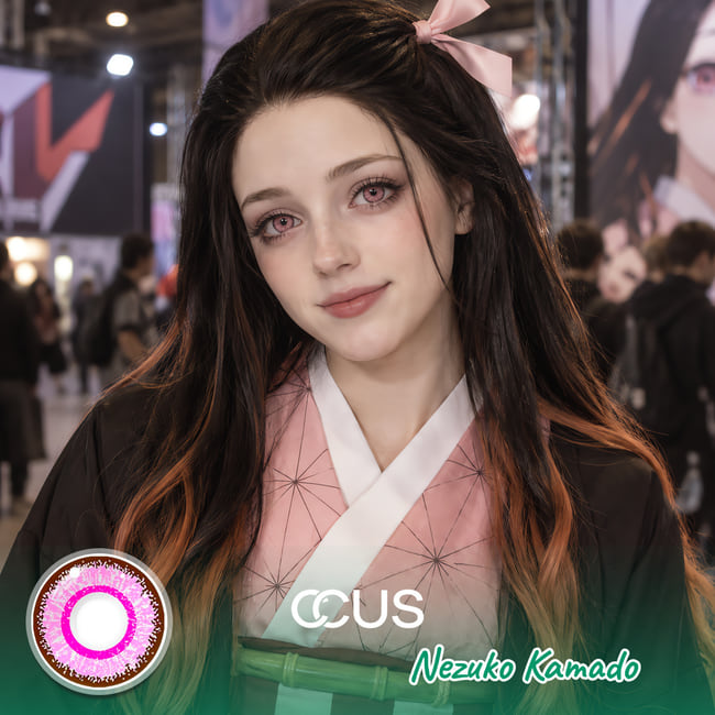 Nezuko Kamado Cosplay Contacts | CCUS Eyewear