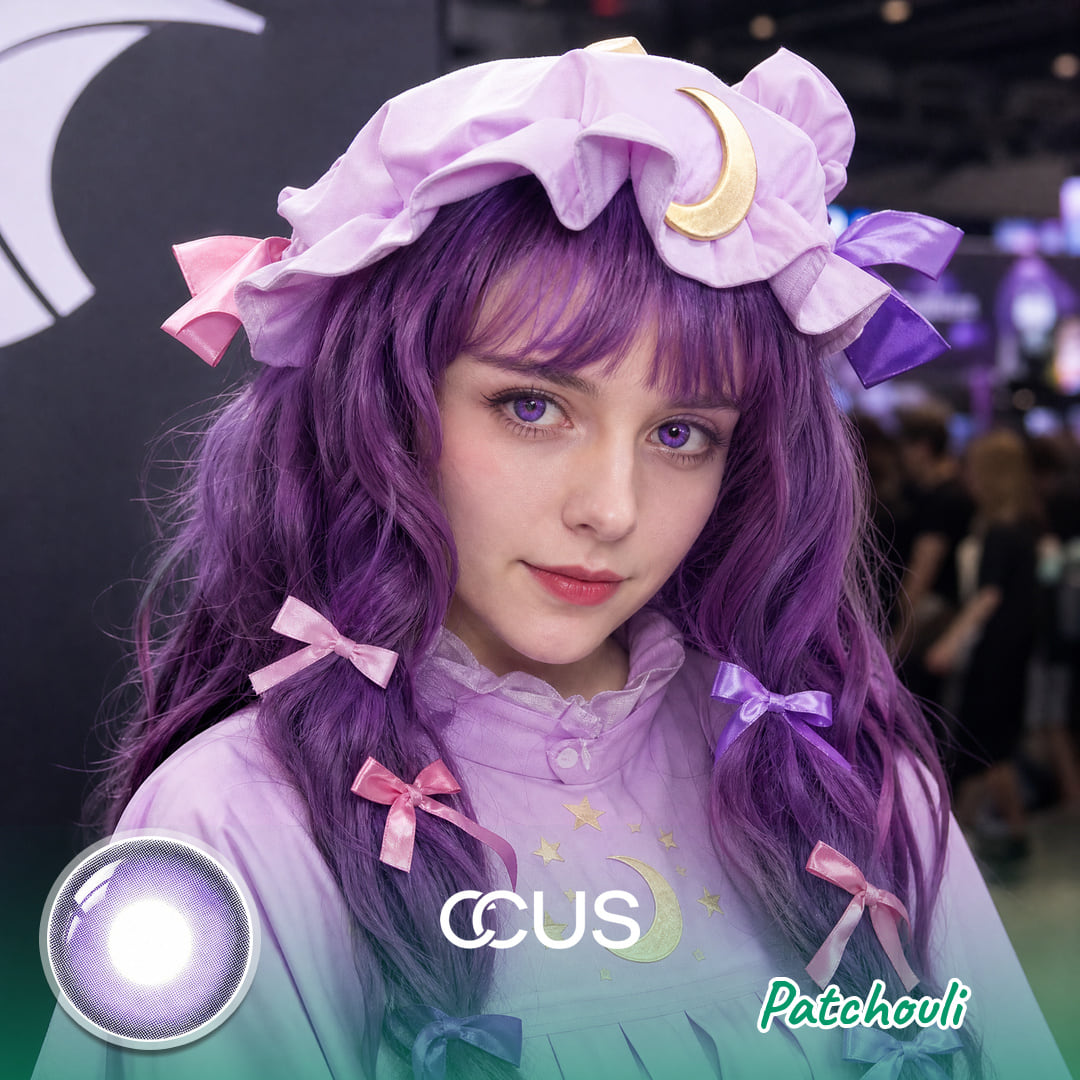 Th : Patchouli Knowledge Cosplay Contact Lenses: Holds Its Tone In Mixed Light - Ccus Eyewear · Premium Colored Contacts Patchouli Knowledge Cosplay Contact Lenses | Ccus Eyewear