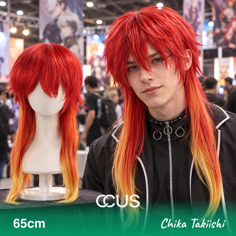 Chika Takiishi Cosplay Wig - Model Wearing The Wig (Ai Hero V15)