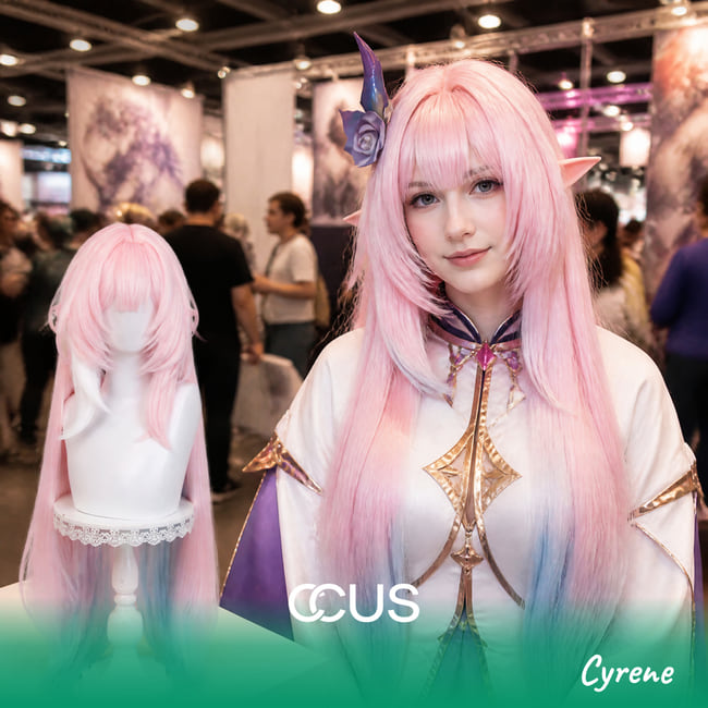 HSR : Cyrene Cosplay Wig
